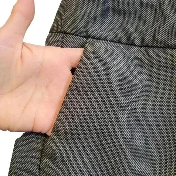 Banana Republic Women's Charcoal Gray Poly/Rayon/Spandex Small Twill Lined Strai - Picture 9 of 12